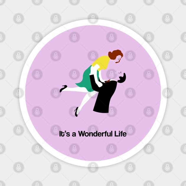 It's A Wonderful Life Movie Fan Art Franck Capra James Stewart Magnet by Rozbud